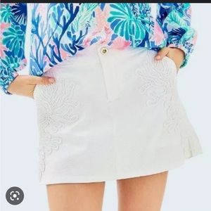 Brand New Lilly Pulitzer White Skort